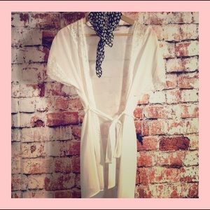 Sheer slip robe